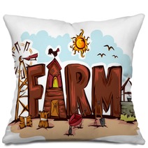Farm Design Pillows 115679053