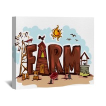 Farm Design Wall Art 115679053