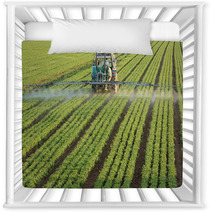 Farming Tractor Spaying A Field Nursery Decor 16325792