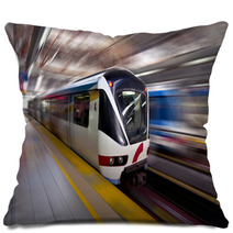 Fast LRT Train In Motion, Kuala Lumpur Pillows 47319460