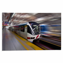 Fast LRT Train In Motion, Kuala Lumpur Rugs 47319460