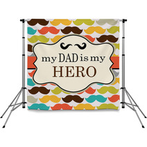 Father Day Mustache Vector Background Backdrops 56232224