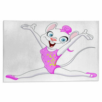 Female Gymnast Cat Rugs 43133845