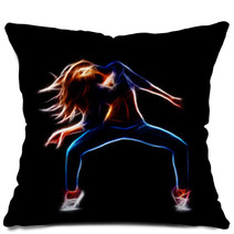 Female Hip Hop Dancer Pillows 65232237