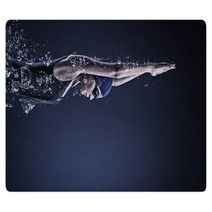 Female Swimmer Concept Image Rugs 95141602