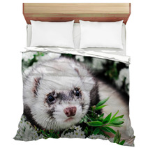 Ferret In The Flowers  Bedding 100072301