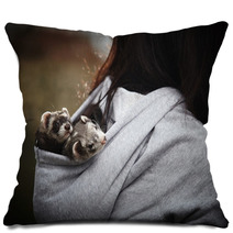 Ferrets In Hood Pillows 82010525