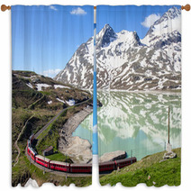 Ferrovia Retica - Passo Del Bernina (CH) Window Curtains 66650229