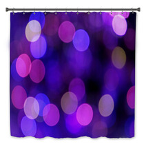 Festive Blue And Purple Background With Boke Bath Decor 64712642