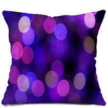Festive Blue And Purple Background With Boke Pillows 64712642