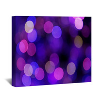 Festive Blue And Purple Background With Boke Wall Art 64712642