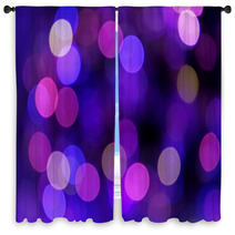Festive Blue And Purple Background With Boke Window Curtains 64712642