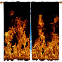 Feuer, Flamme Hintergrund Window Curtains 23187251