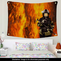 Feuerwehrmann Im Feuer Wall Art 206743194