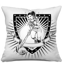 Field Hockey Shield Pillows 80954761