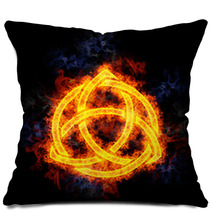 Fiery Celtic Knot. Pillows 22295971