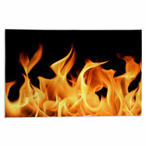 Fiery Orange Flames Rugs 282771