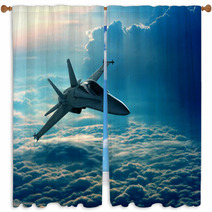 Fighter Jet Window Curtains 38251844