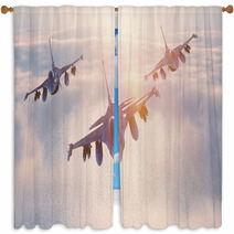 Fighter Jets Window Curtains 108048390