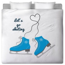 Figure Sk8 Ice Skate Skate Bedding 128410635
