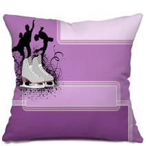 Figure Skating Background Pillows 45872221