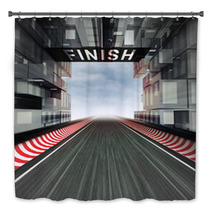 Finish Panel Above Racetrack In Modern City Space Bath Decor 51081539