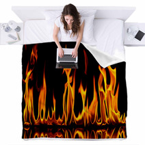 Fire And Flames Blankets 35199202