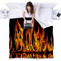 Fire And Flames Blankets 35199214