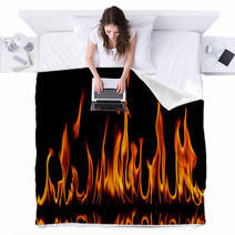 Fire And Flames Blankets 35199232