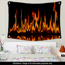 Fire And Flames Wall Art 35199174
