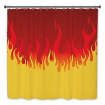 Fire Background Bath Decor 16128398
