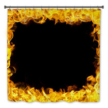 Fire Border With Flames Bath Decor 38348092
