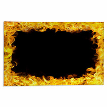 Fire Border With Flames Rugs 38348092