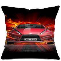 Fire Car Pillows 23488486