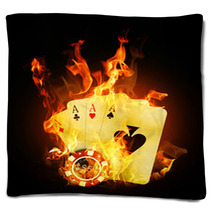 Fire Cards Blankets 13136919