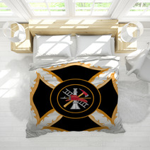 Fire Department Maltese Cross Symbol Bedding 29214104