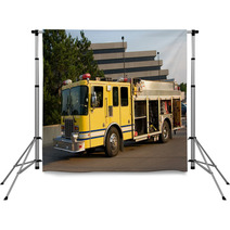  Fire Department Pumper Rescue Truck. Backdrops 3783538