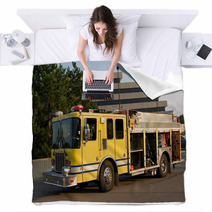  Fire Department Pumper Rescue Truck. Blankets 3783538