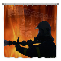 Fire Destroys Firefighter Bath Decor 57452601