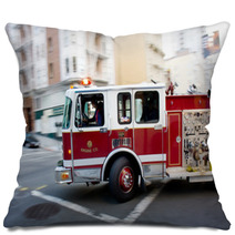 Fire Engine In A Big City Pillows 7251382