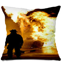 Fire Fighter And Flames Pillows 7005525