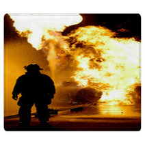 Fire Fighter And Flames Rugs 7005525