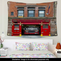 Fire Station In Manhattan Wall Art 26230689