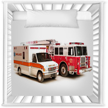 Fire Truck And Ambulance Nursery Decor 46913633