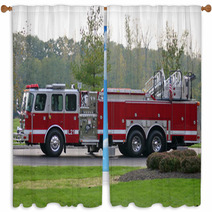 Fire Truck Window Curtains 1508101