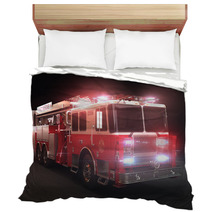 Fire Truck With Lights Bedding 45222176