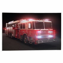 Fire Truck With Lights Rugs 45222176