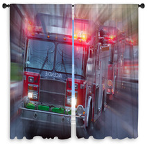 Fire Trucks Window Curtains 22655128
