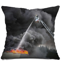 Firefighter And Burning House Pillows 66227690