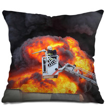 Firefighter And Burning House Pillows 66227707